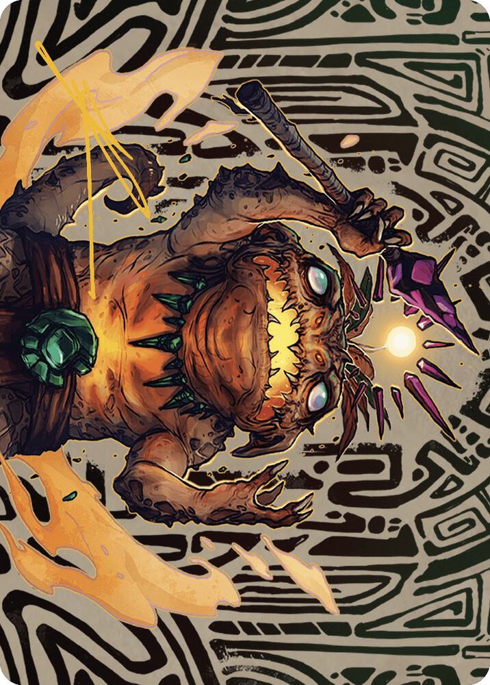 Zoyowa Lava-Tongue Art Card (Gold-Stamped Signature) 54 card from Art Series: The Lost Caverns of Ixalan