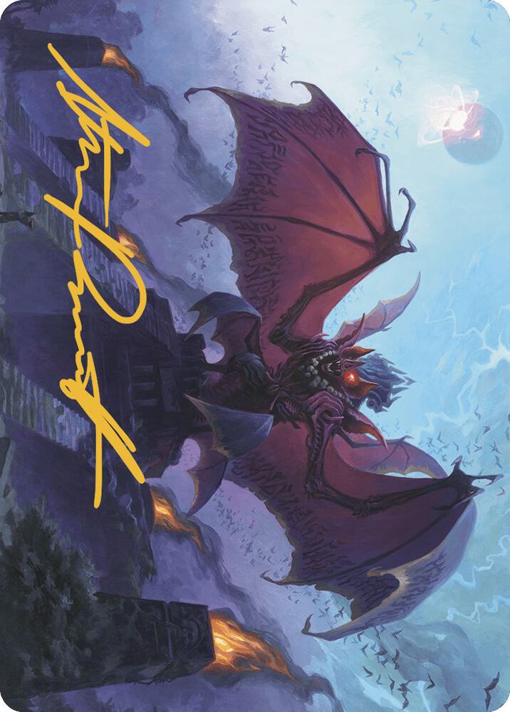 Aclazotz, Deepest Betrayal Art Card (Gold-Stamped Signature) 14 card from Art Series: The Lost Caverns of Ixalan