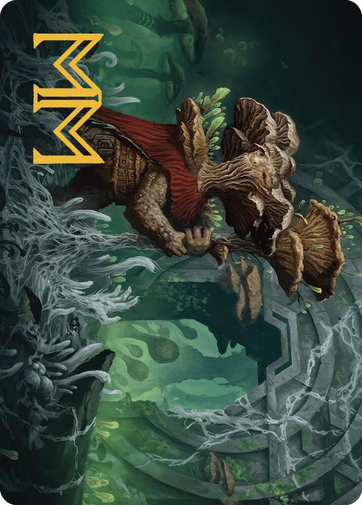 Tendril of the Mycotyrant Art Card (Gold-Stamped Signature) 31 card from Art Series: The Lost Caverns of Ixalan