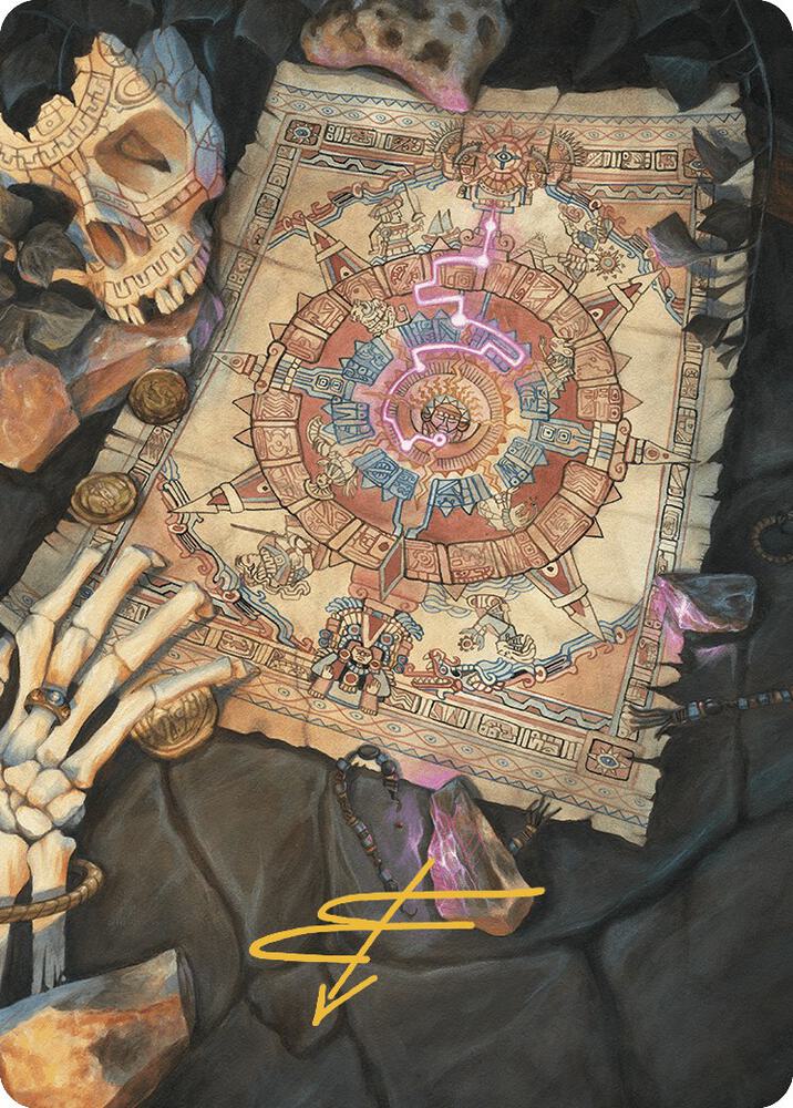Map Token Art Card (Gold-Stamped Signature) 68 card from Art Series: The Lost Caverns of Ixalan