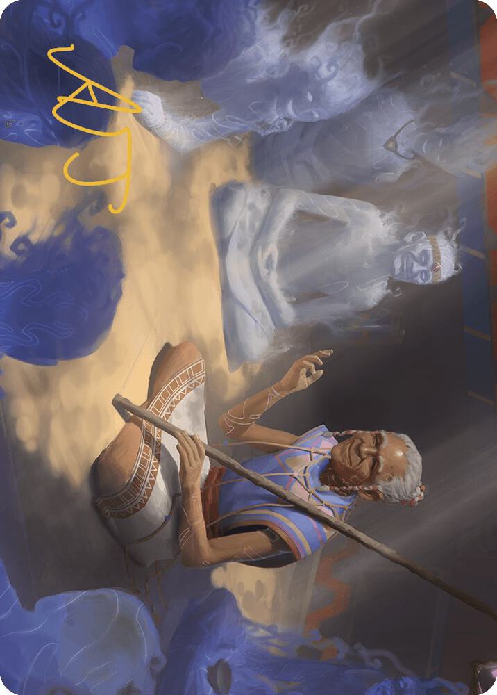 Ancestral Reminiscence Art Card (Gold-Stamped Signature) 9 card from Art Series: The Lost Caverns of Ixalan