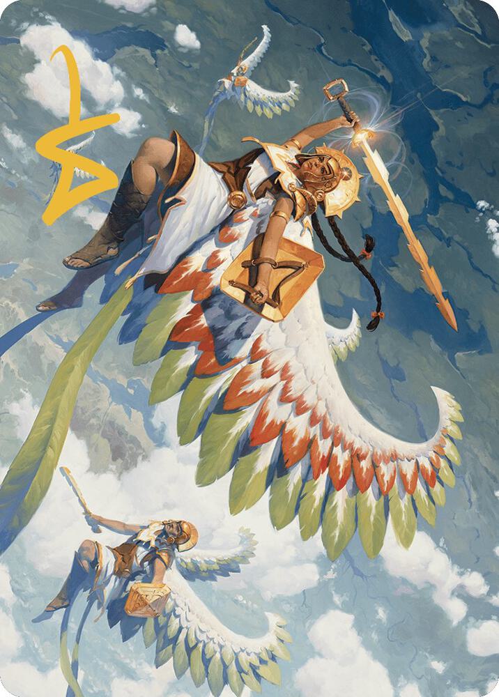 Resplendent Angel Art Card (5/81) (Gold-Stamped Signature) card from Art Series: The Lost Caverns of Ixalan