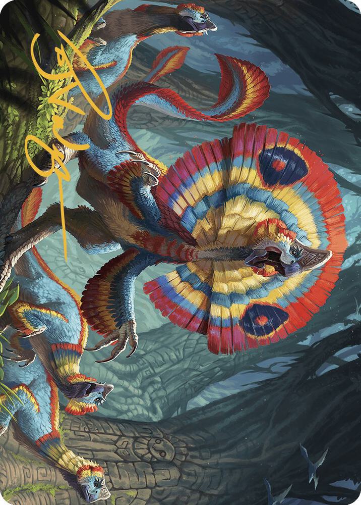 Sunfrill Imitator Art Card (Gold-Stamped Signature) 78 card from Art Series: The Lost Caverns of Ixalan