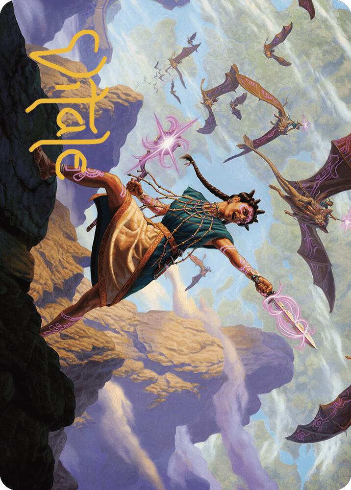 Warden of the Inner Sky Art Card (Gold-Stamped Signature) 7 card from Art Series: The Lost Caverns of Ixalan