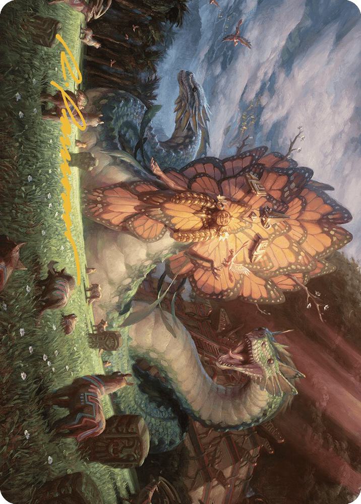 Ojer Kaslem, Deepest Growth Art Card (30/81) (Gold-Stamped Signature) card from Art Series: The Lost Caverns of Ixalan