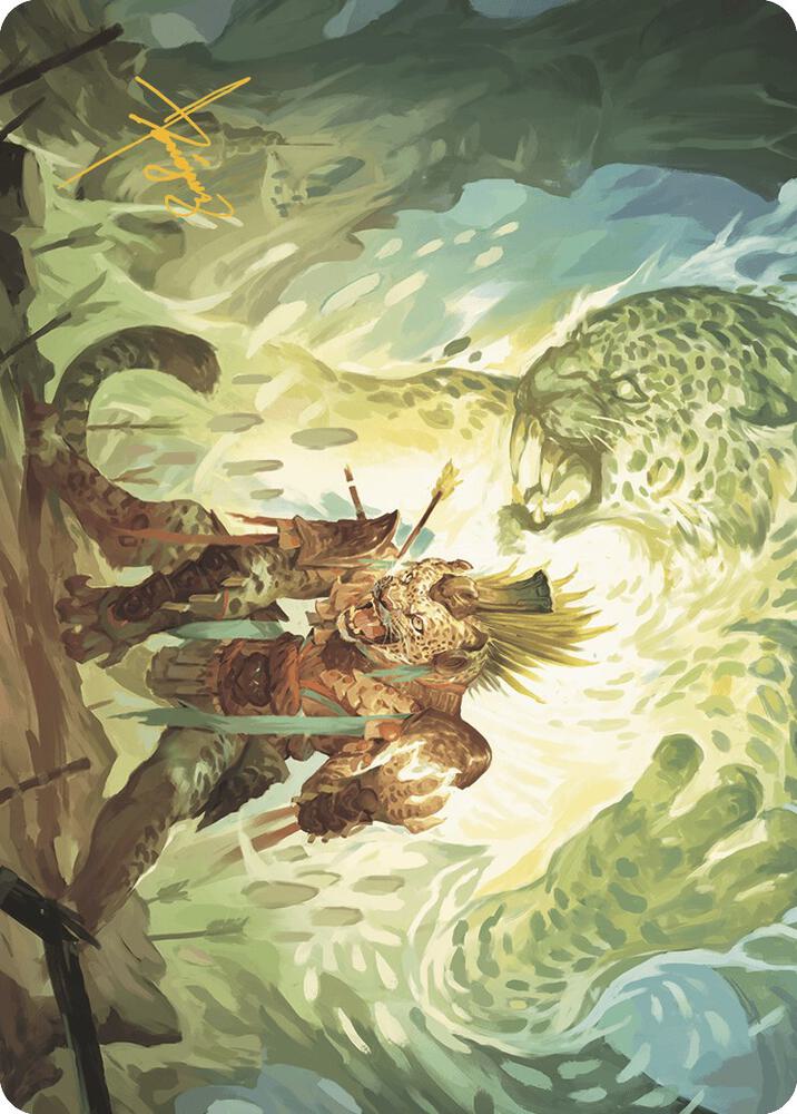 Might of the Ancestors Art Card (Gold-Stamped Signature) 2 card from Art Series: The Lost Caverns of Ixalan