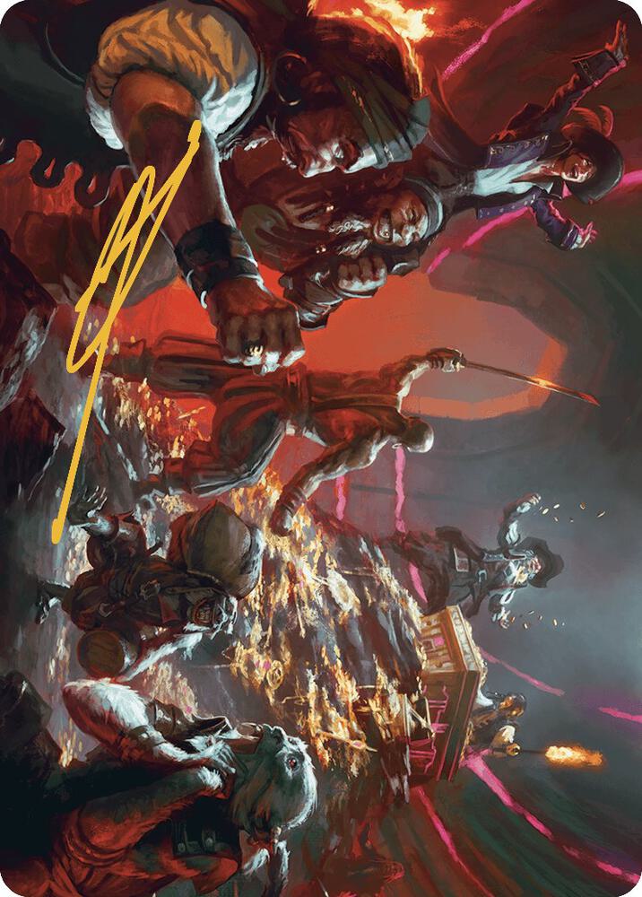 Hit the Mother Lode Art Card (Gold-Stamped Signature) 19 card from Art Series: The Lost Caverns of Ixalan