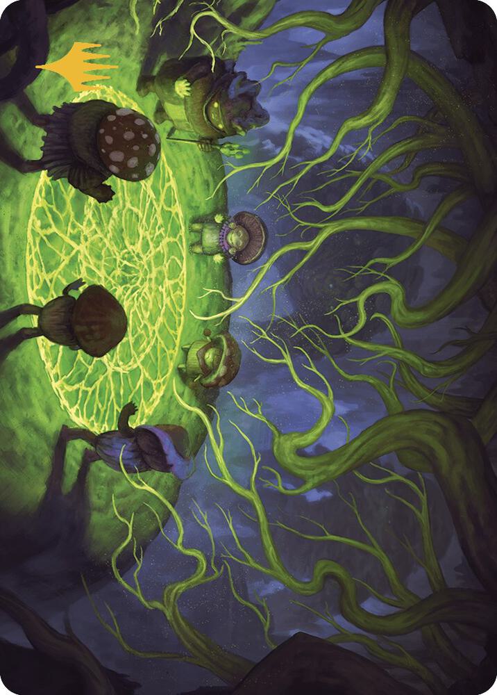 Growing Rites of Itlimoc Art Card (Gold-Stamped Planeswalker Symbol) 26 card from Art Series: The Lost Caverns of Ixalan