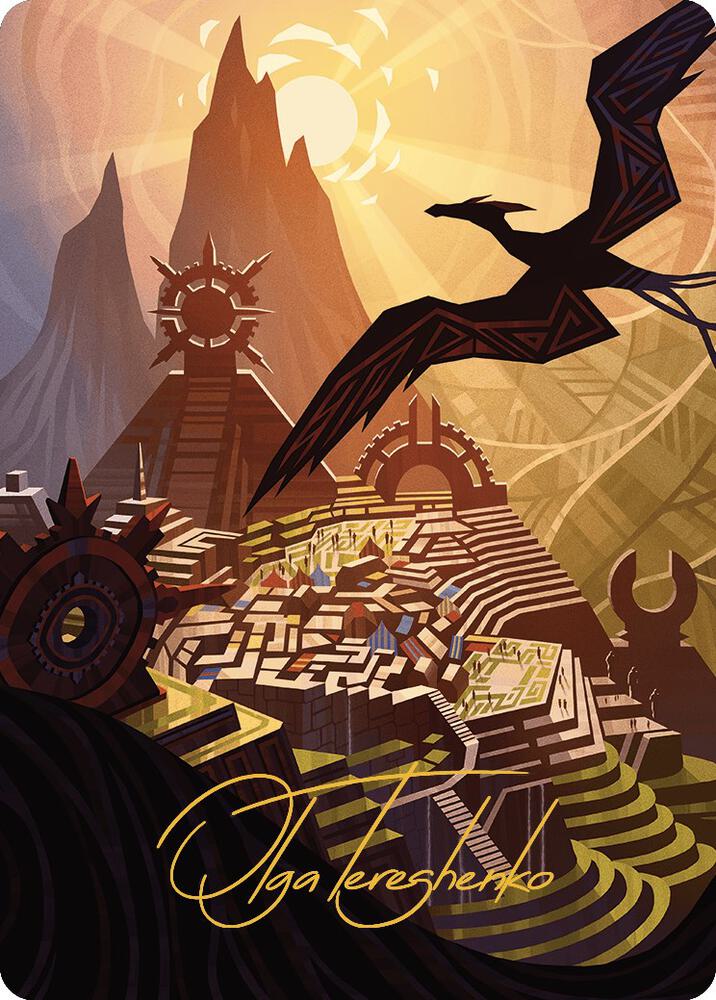 Plains Art Card (Gold-Stamped Signature) 44 card from Art Series: The Lost Caverns of Ixalan