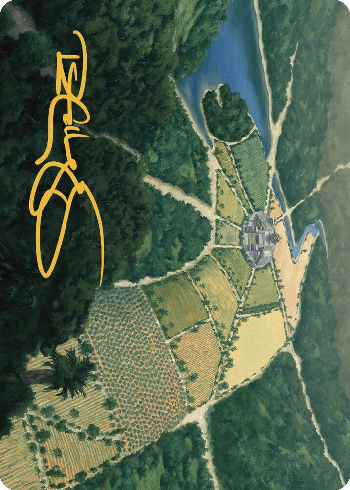 Restless Prairie Art Card (Gold-Stamped Signature) 43 card from Art Series: The Lost Caverns of Ixalan