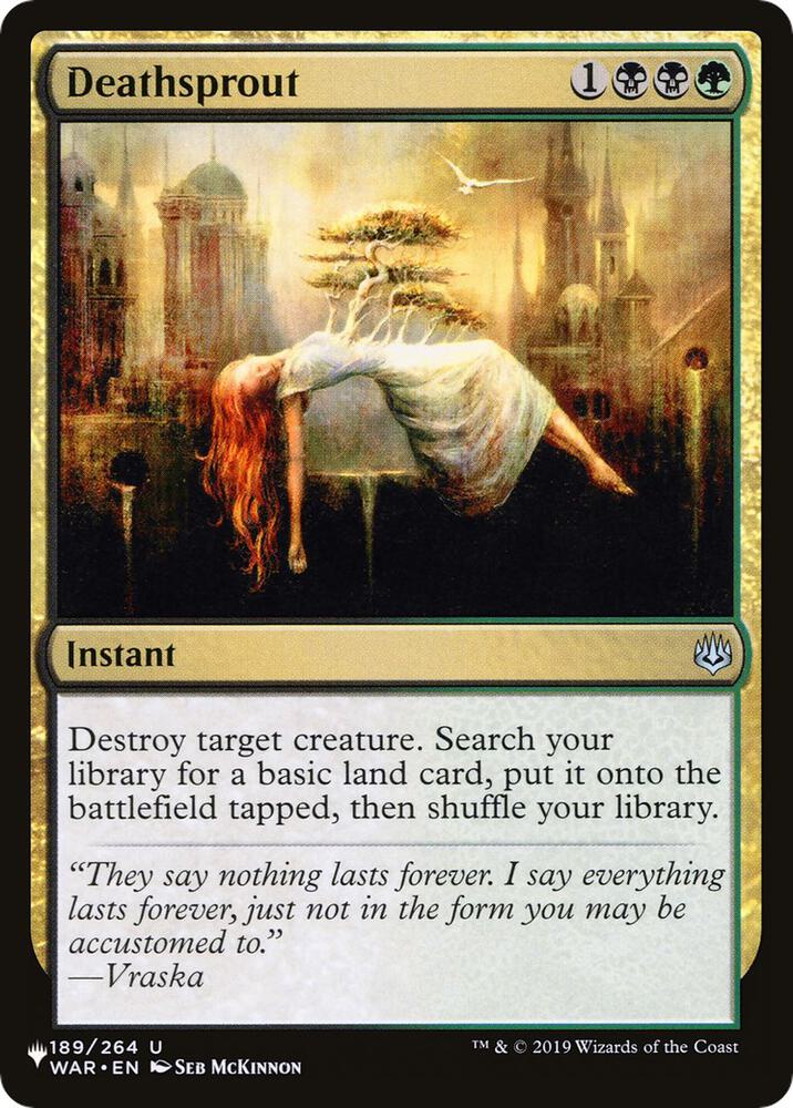 Deathsprout 189/264 card from The List Reprints