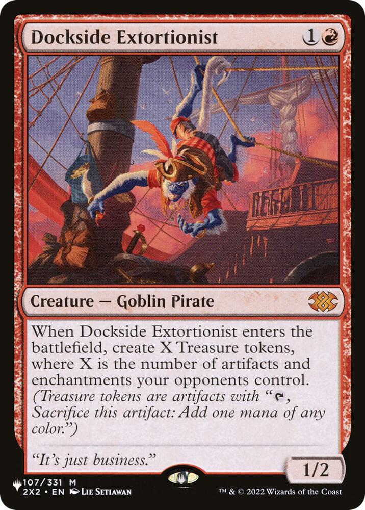Dockside Extortionist 107/024 card from The List Reprints