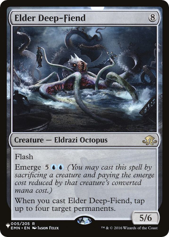 Elder Deep-Fiend 005/205 card from The List Reprints