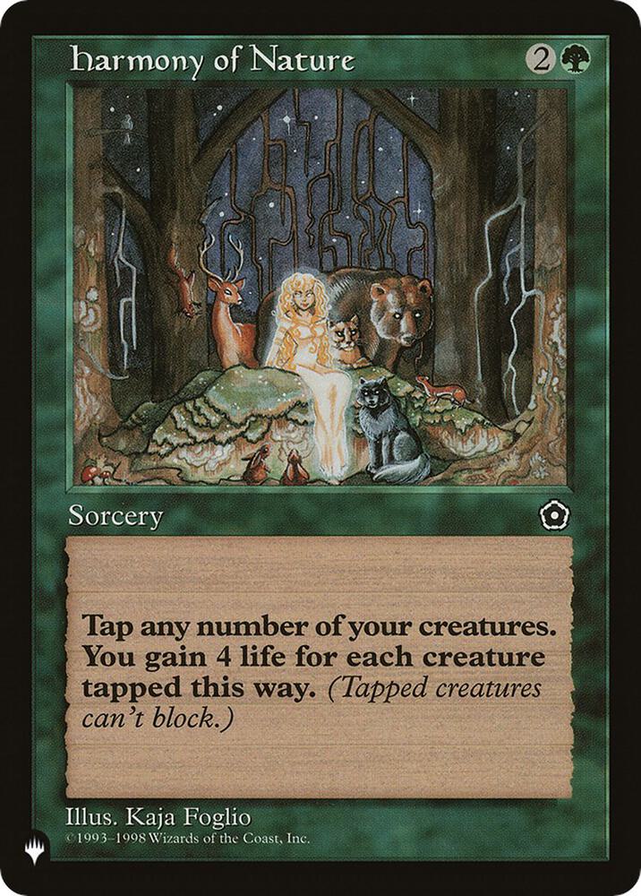 Harmony of Nature card from The List Reprints