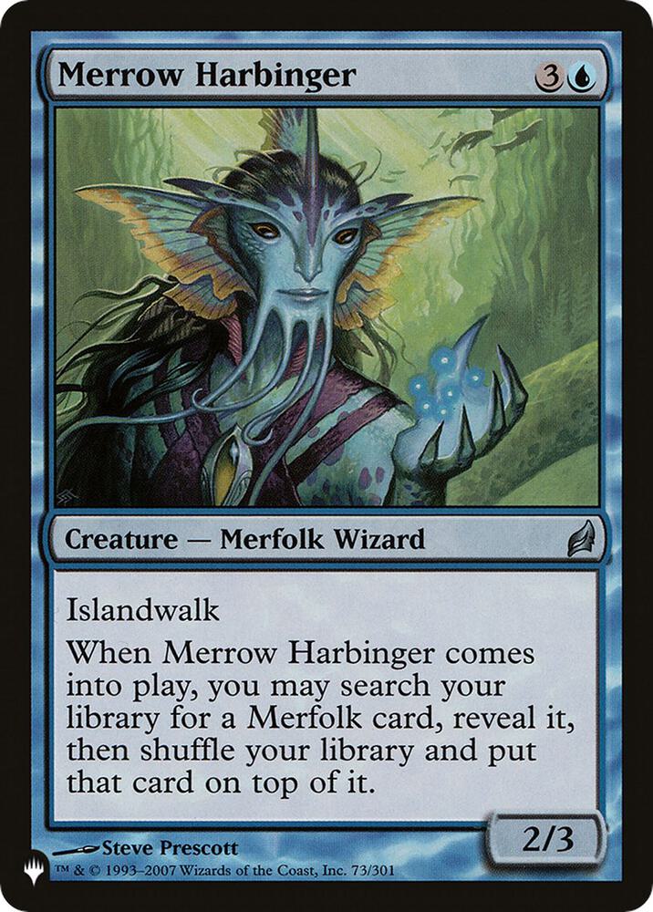 Merrow Harbinger 73/301 card from The List Reprints