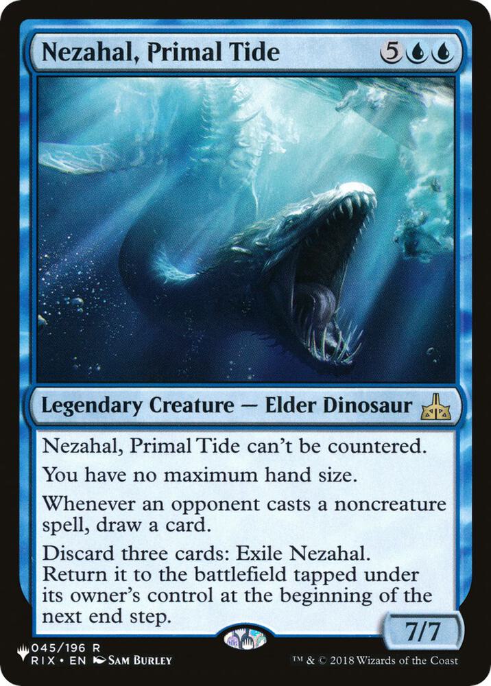 Nezahal, Primal Tide 045/196 card from The List Reprints