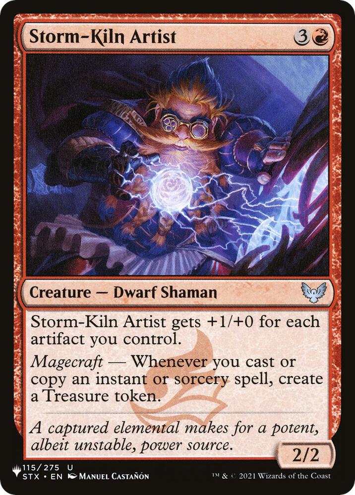 Storm-Kiln Artist (STX) 115/275 card from The List Reprints