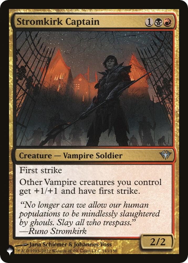 Stromkirk Captain 143/158 card from The List Reprints