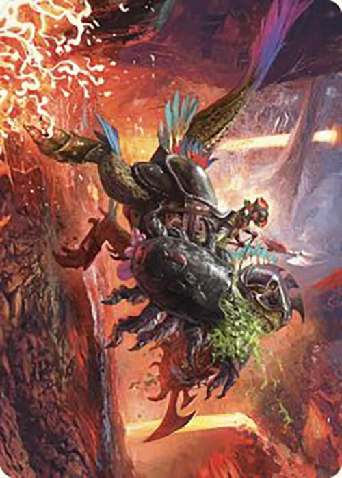 Triumphant Chomp Art Card 21 card from Art Series: The Lost Caverns of Ixalan