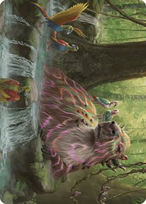 Basking Capybara Art Card 22 card from Art Series: The Lost Caverns of Ixalan