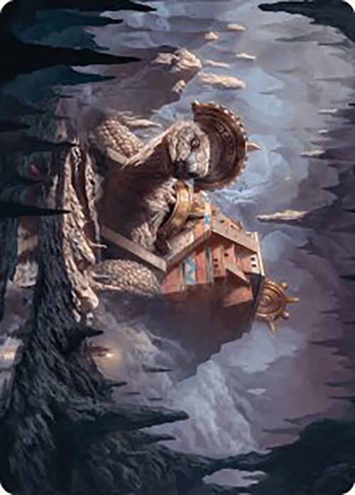 Bedrock Tortoise Art Card 23 card from Art Series: The Lost Caverns of Ixalan