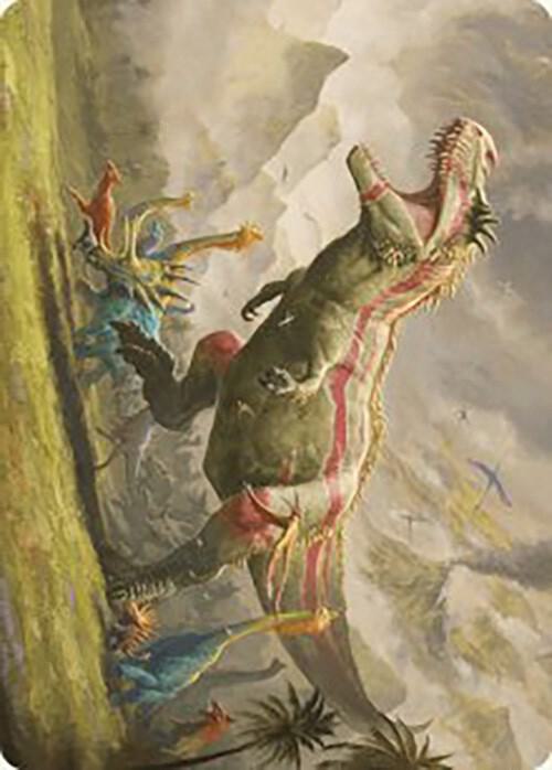 Ghalta, Stampede Tyrant Art Card 24 card from Art Series: The Lost Caverns of Ixalan
