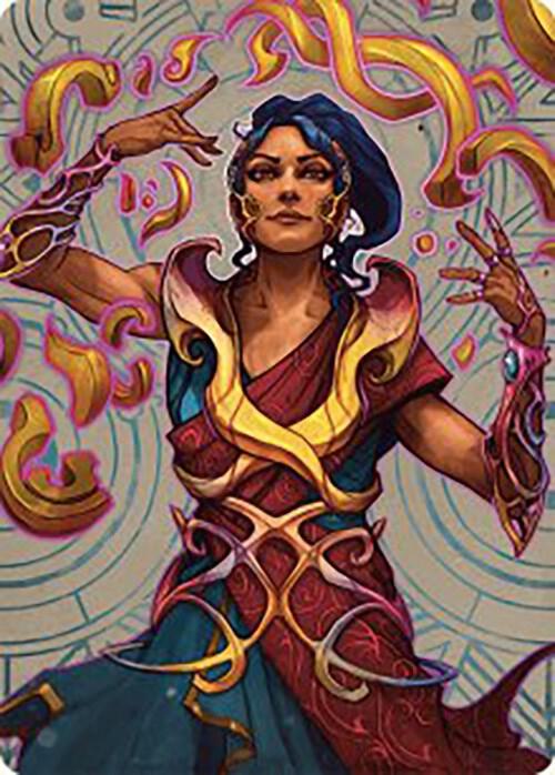 Saheeli, the Sun's Brilliance Art Card 52 card from Art Series: The Lost Caverns of Ixalan