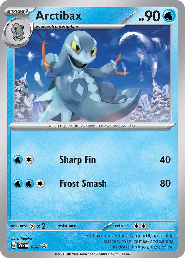Arctibax 064 card from SV: Scarlet & Violet Promo Cards