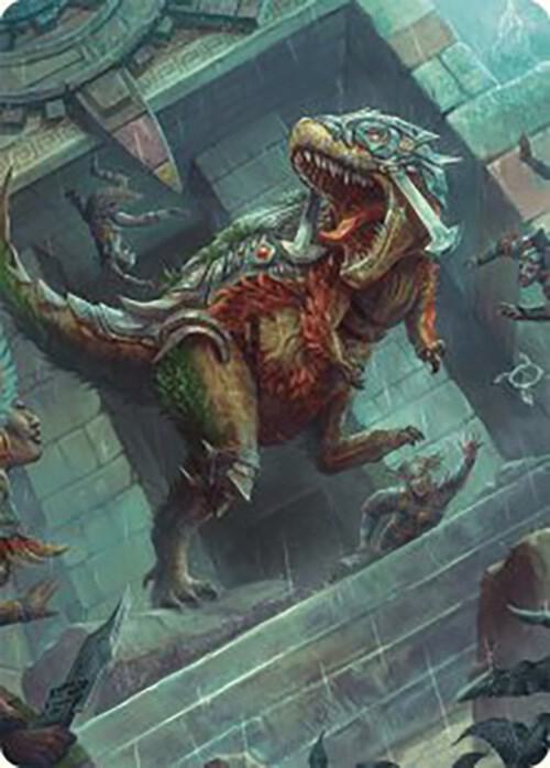 Carnage Tyrant Art Card 66 card from Art Series: The Lost Caverns of Ixalan