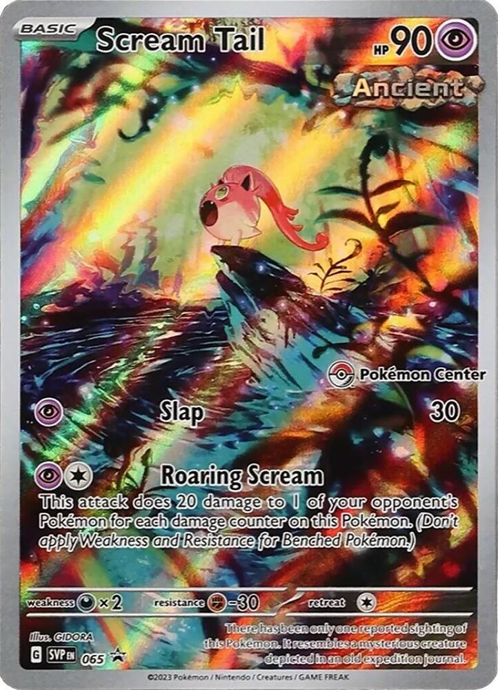 Scream Tail (Pokemon Center Exclusive) 065 card from SV: Scarlet & Violet Promo Cards