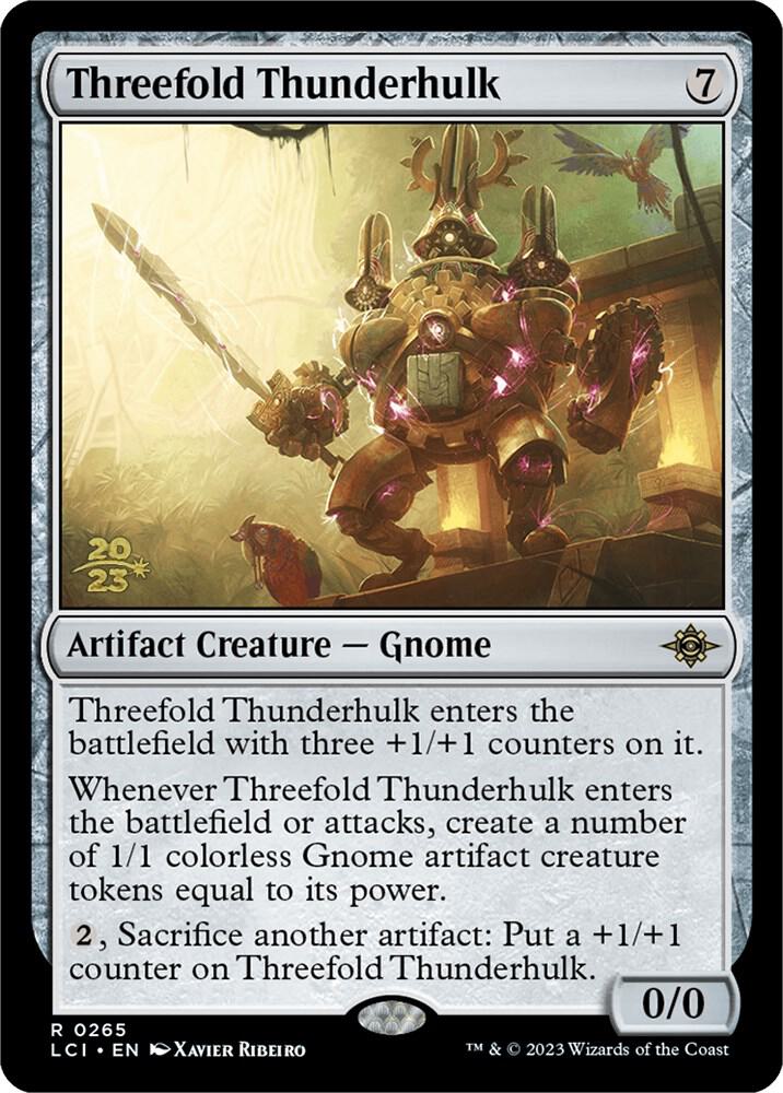 Threefold Thunderhulk 265 card from Prerelease Cards