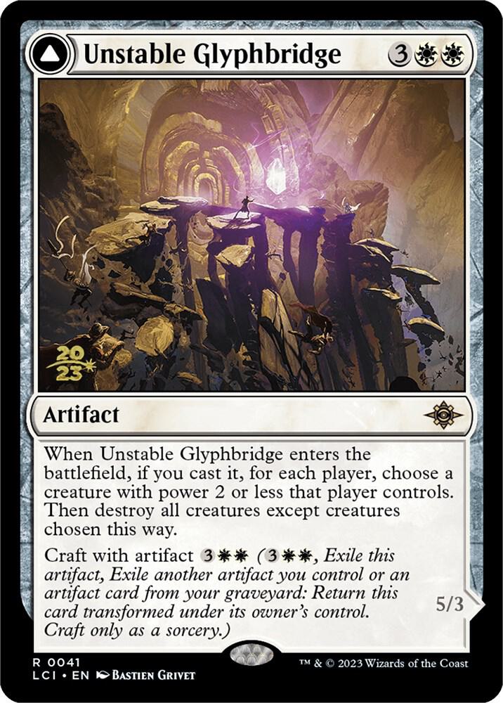 Unstable Glyphbridge 41 card from Prerelease Cards