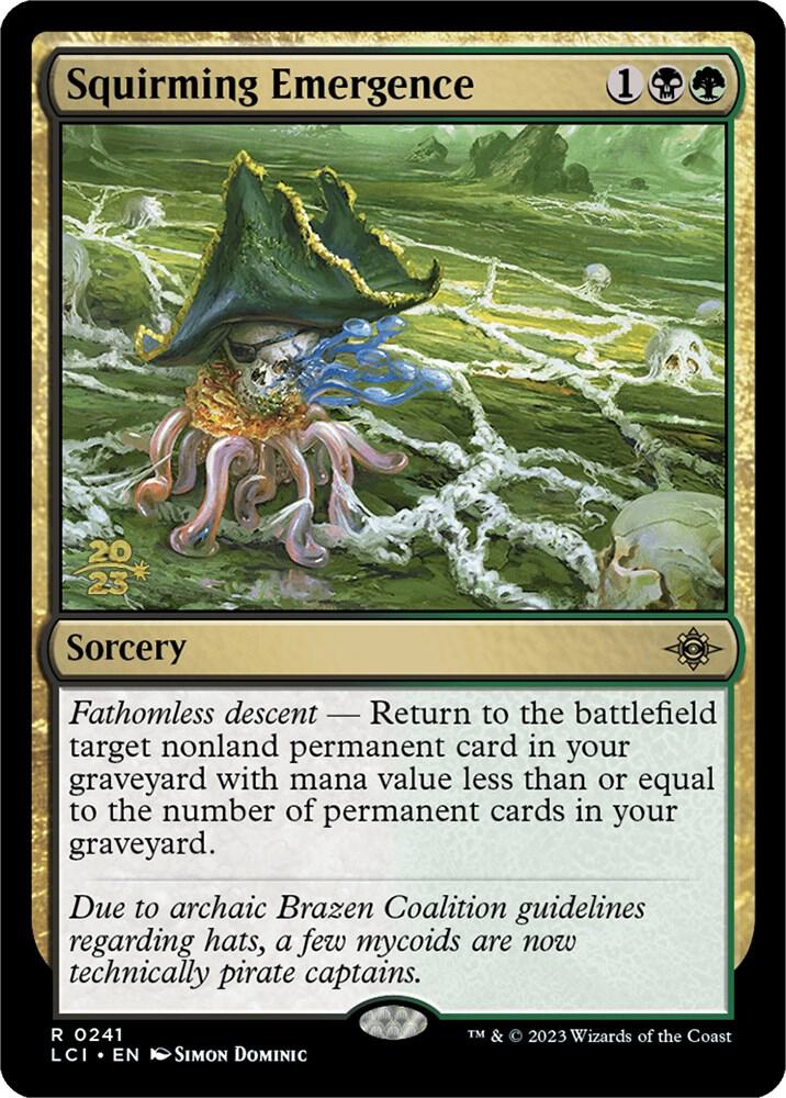 Squirming Emergence 241 card from Prerelease Cards