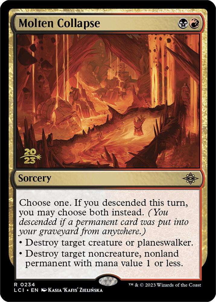 Molten Collapse 234 card from Prerelease Cards
