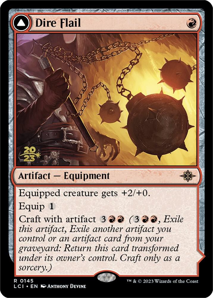 Dire Flail 145 card from Prerelease Cards