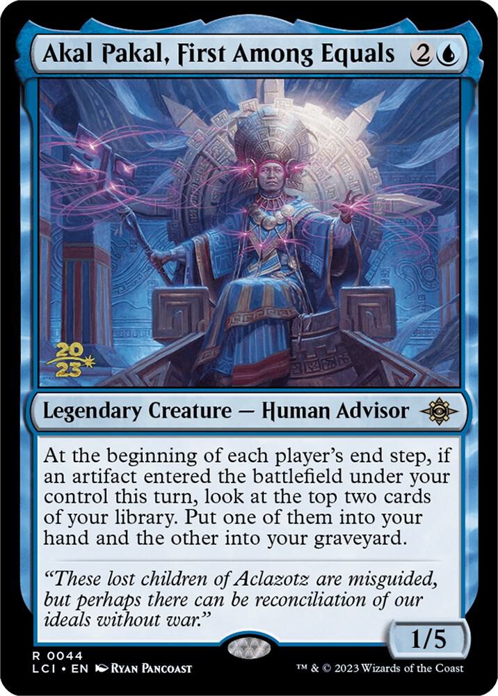 Akal Pakal, First Among Equals 44 card from Prerelease Cards