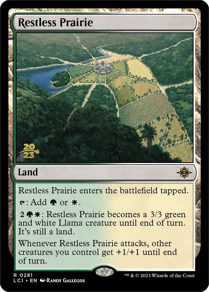 Restless Prairie 281 card from Prerelease Cards