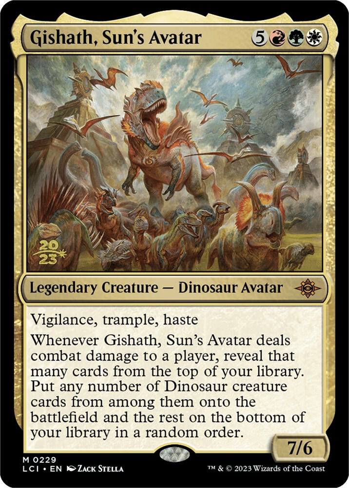 Gishath, Sun's Avatar (LCI) 229 card from Prerelease Cards