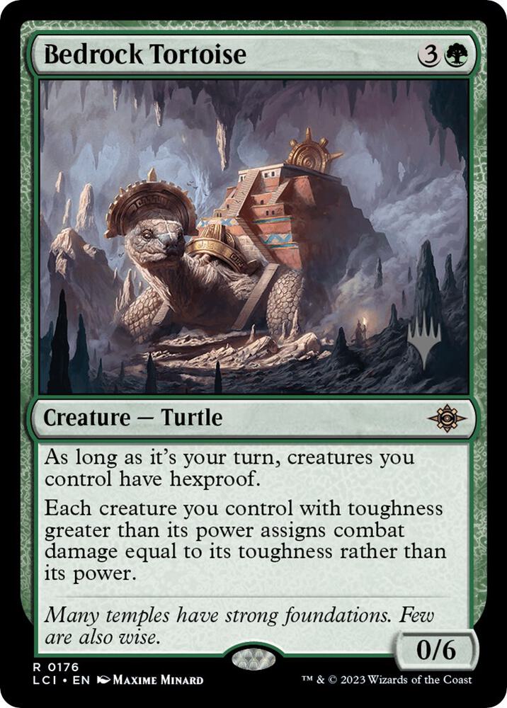 Bedrock Tortoise 176 card from Promo Pack: The Lost Caverns of Ixalan