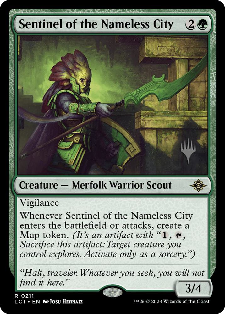 Sentinel of the Nameless City 211 card from Promo Pack: The Lost Caverns of Ixalan