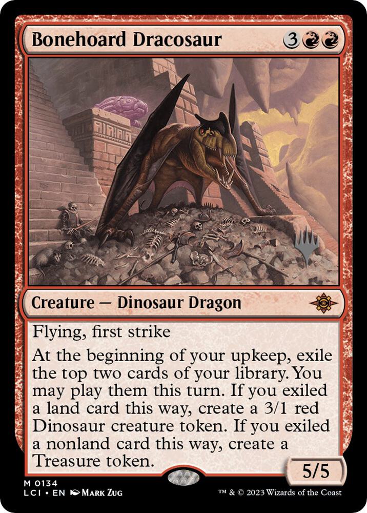 Bonehoard Dracosaur 134 card from Promo Pack: The Lost Caverns of Ixalan