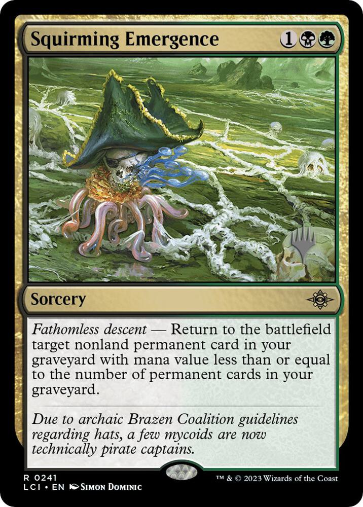 Squirming Emergence 241 card from Promo Pack: The Lost Caverns of Ixalan
