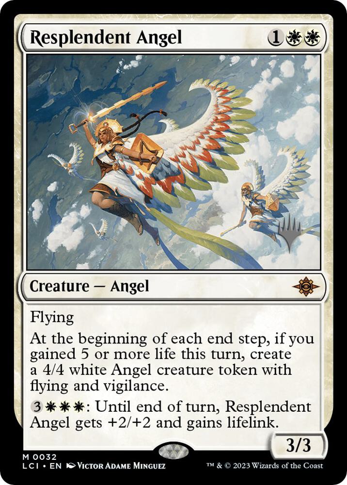 Resplendent Angel 32 card from Promo Pack: The Lost Caverns of Ixalan