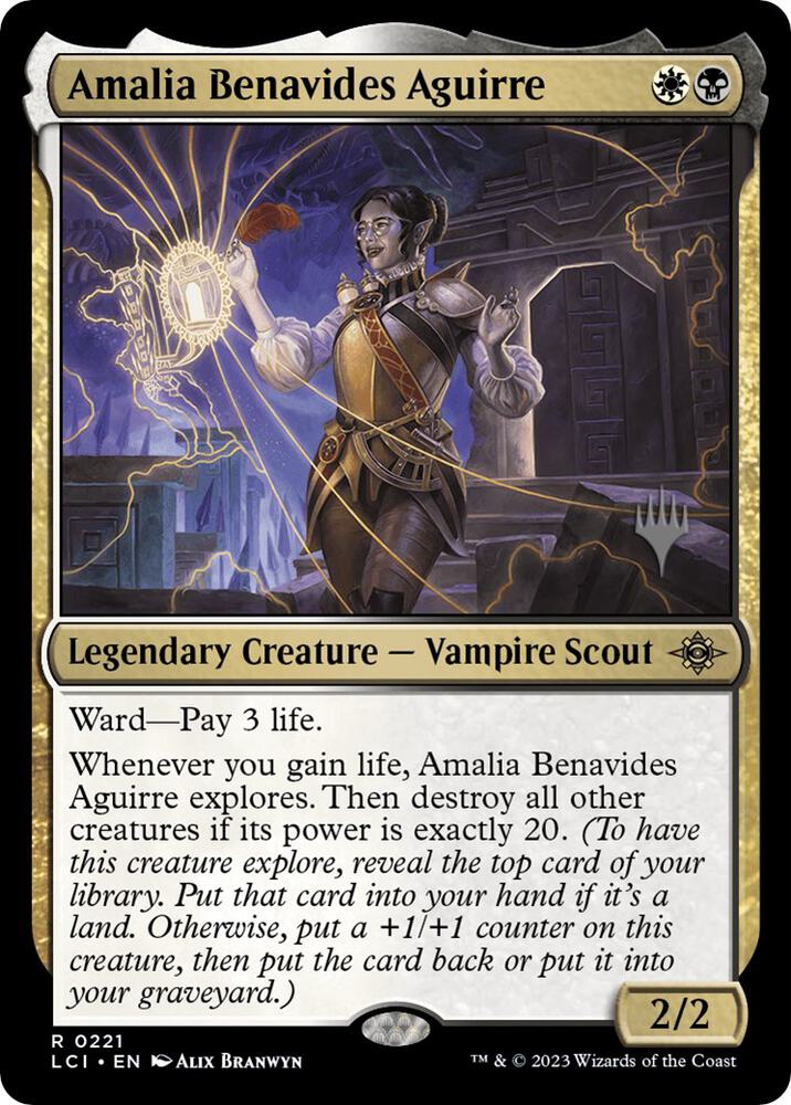 Amalia Benavides Aguirre 221 card from Promo Pack: The Lost Caverns of Ixalan