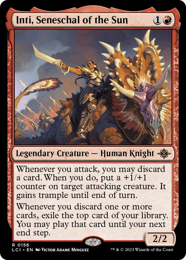 Inti, Seneschal of the Sun 156 card from Promo Pack: The Lost Caverns of Ixalan