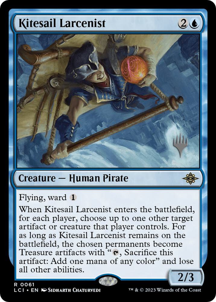 Kitesail Larcenist 61 card from Promo Pack: The Lost Caverns of Ixalan