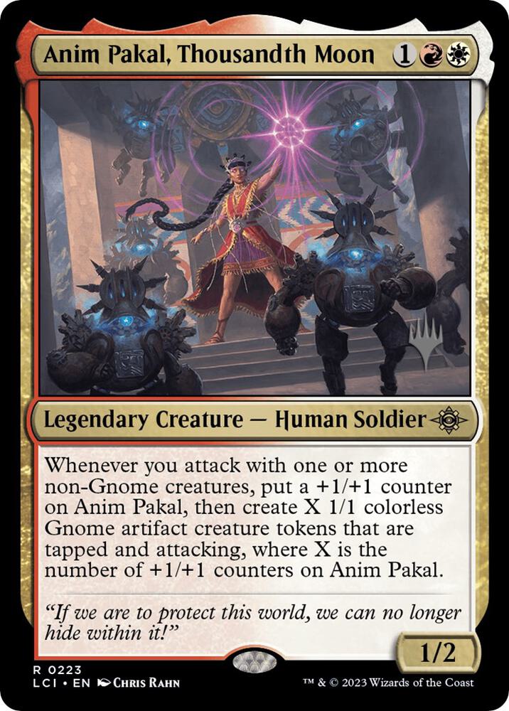 Anim Pakal, Thousandth Moon 223 card from Promo Pack: The Lost Caverns of Ixalan