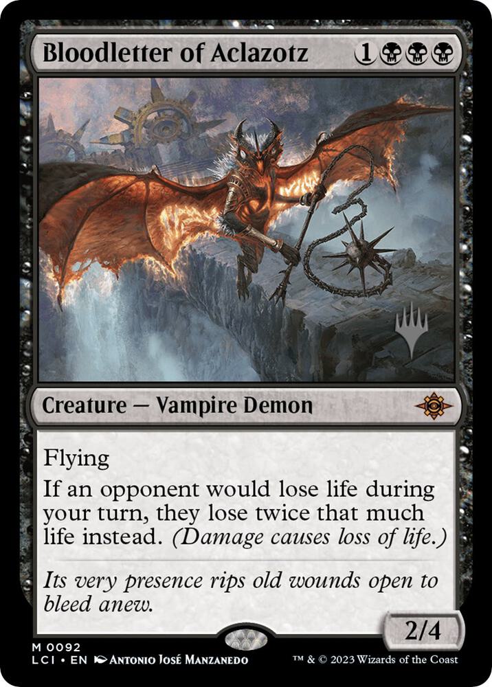 Bloodletter of Aclazotz 92 card from Promo Pack: The Lost Caverns of Ixalan