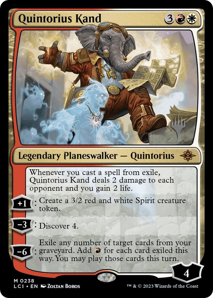 Quintorius Kand 238 card from Promo Pack: The Lost Caverns of Ixalan