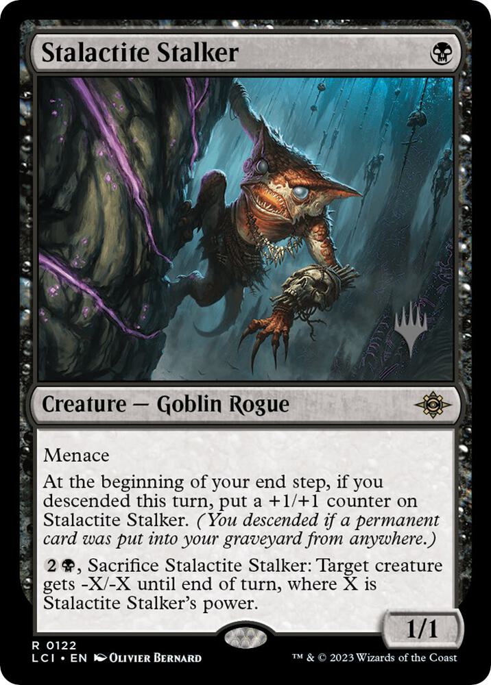 Stalactite Stalker 122 card from Promo Pack: The Lost Caverns of Ixalan